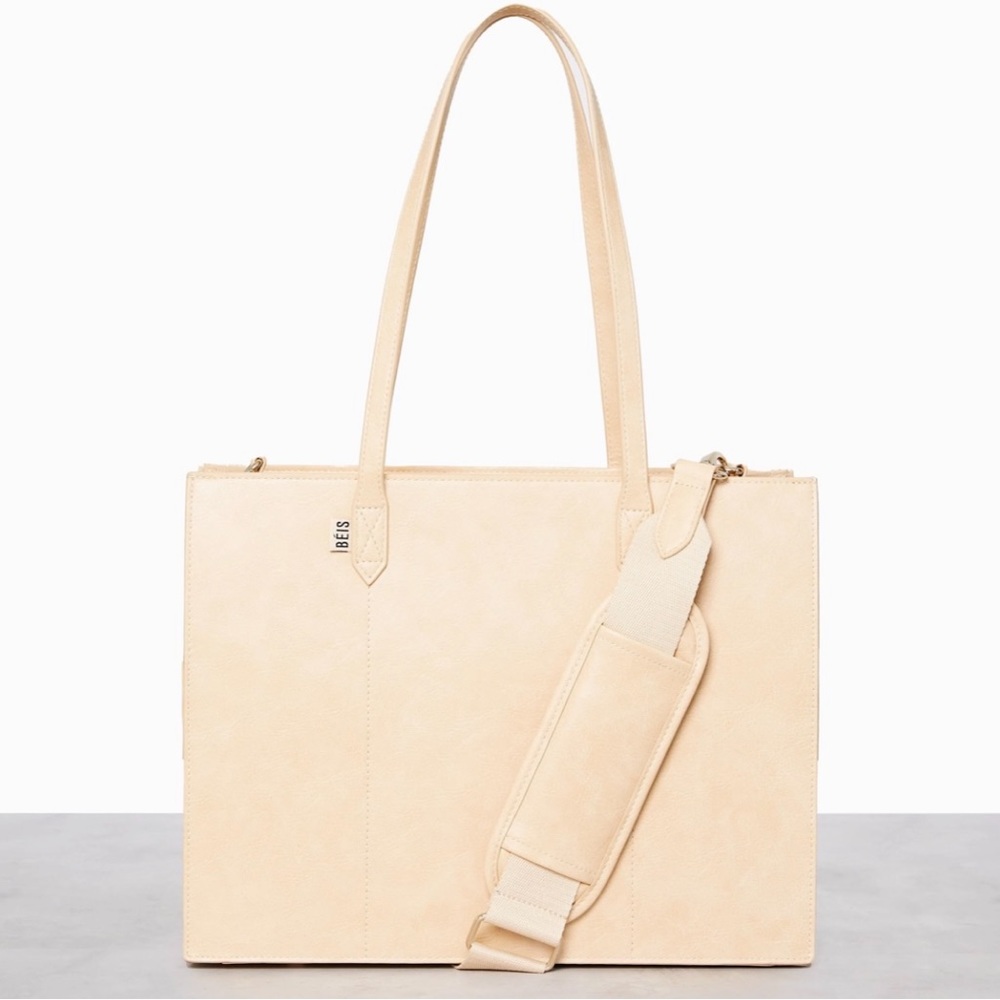 BEIS Work Tote - Beige NWT